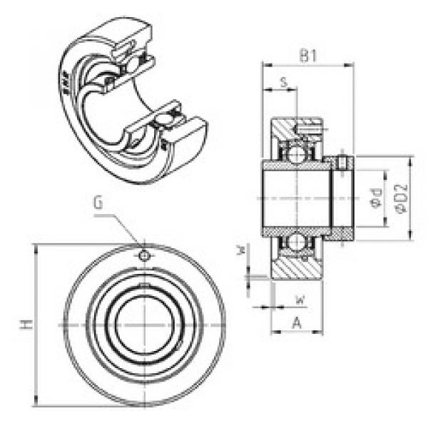 підшипник EXC214 SNR #1 image