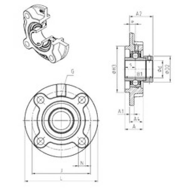 підшипник EXFC208 SNR #1 image