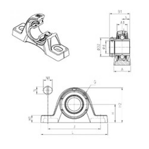 підшипник EXPLE209 SNR #1 image