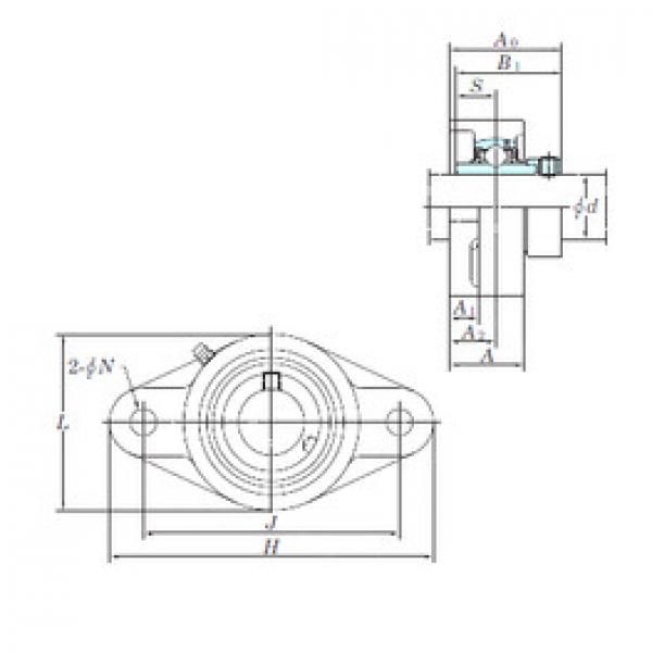 підшипник NANFL206-18 KOYO #1 image