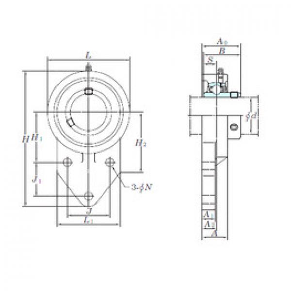 підшипник UCFB208 KOYO #1 image