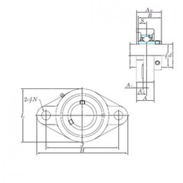 підшипник UCFL211-34E KOYO #1 image