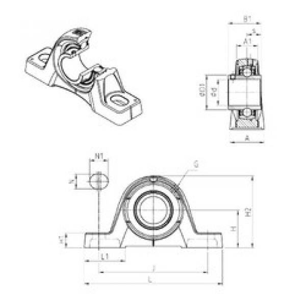 підшипник UCPE203 SNR #1 image