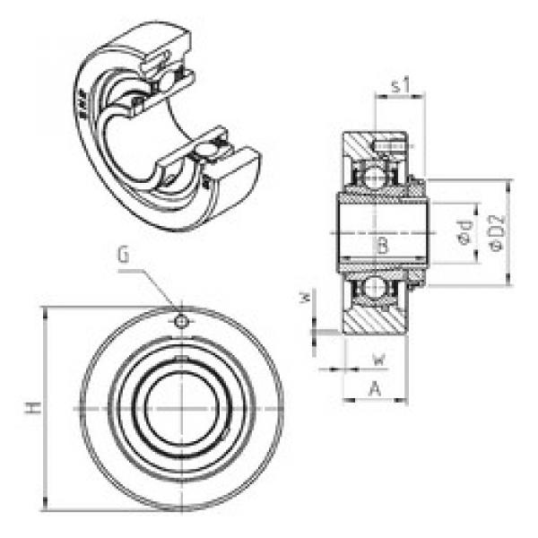 підшипник UKC315H SNR #1 image