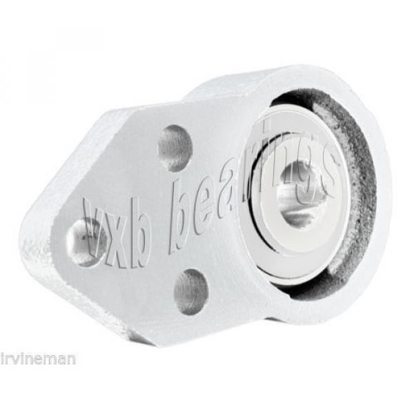 SUCFB207-35m-PBT Flange Bracket 3 Bolt 35mm Mounted Ball Bearings Rolling #5 image