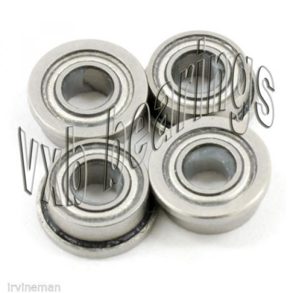 4 SLOT CAR Flanged Ceramic Ball Bearing 1/8&#034;x 1/4&#034; #4 image