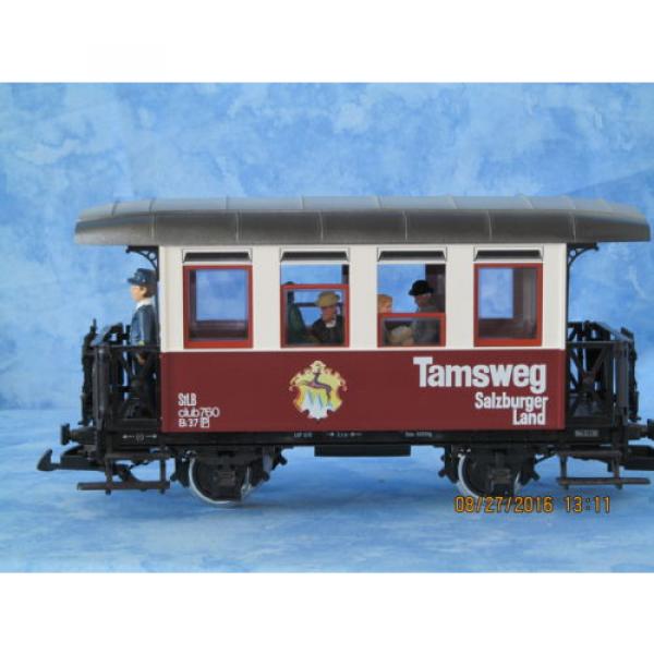 LGB #3307 &#034;Tamsweg&#034; Passenger Car w/ ball bearing wheels, lights &amp; passengers #1 image