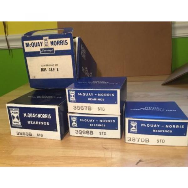 McQuay-Norris Main Bearing set MBS-389 B Vintage Car Parts 3969B STD #1 image