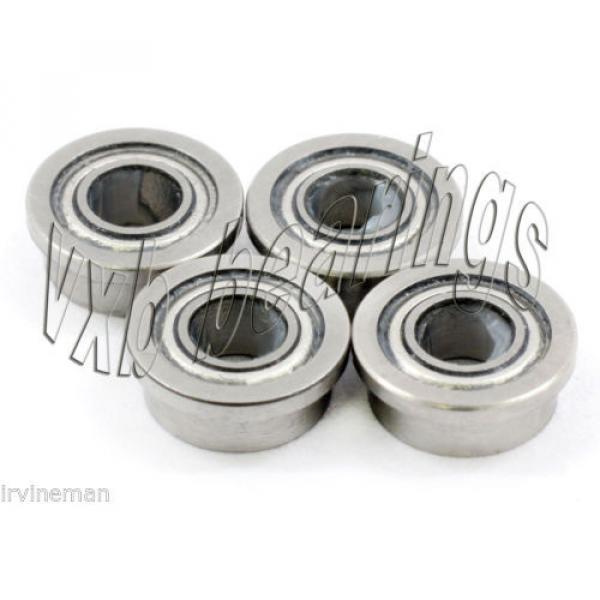 4 Slot Car Flange Bearing 1/8&#034;x 1/4&#034;inch Hybrid Ceramic ABEC-7 P4 Top Quality #2 image