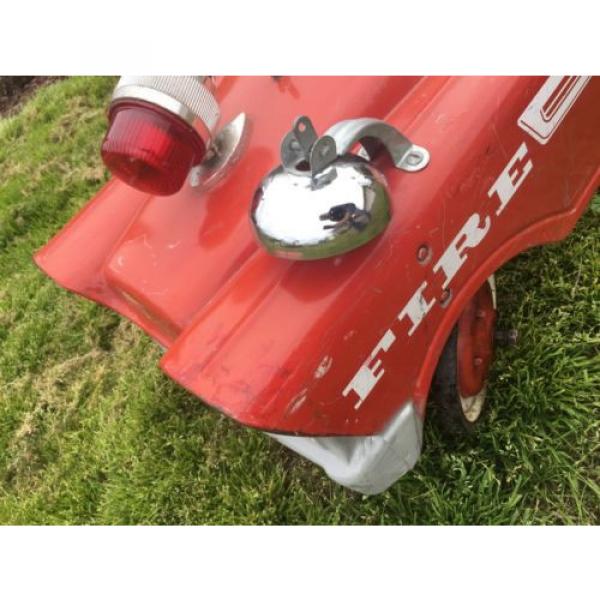 Fire Truck Pedal Car, Full Ball Bearing, circa 1968. Complete.Original Paint #4 image