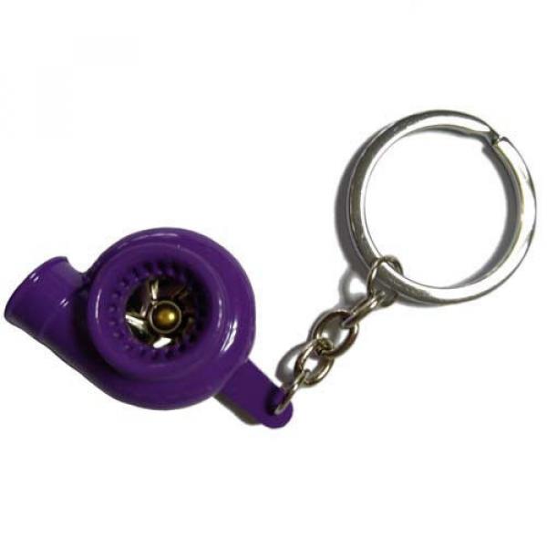 1PC Car Spinning Turbo Charger Keychain Turbine Sleeve Bearing Keyring Keyfob #5 image