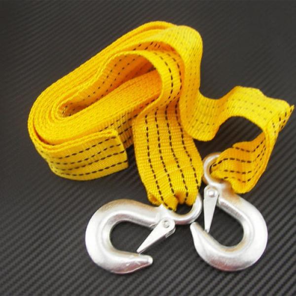 Durable Heavy Duty Car Tow Pulling Strap Nylon Rope Bearing 3 Ton For Mitsubishi #2 image