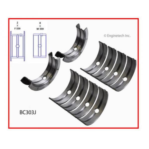 FORD FE CAR TRUCK 360 361 389 390 391 5.8L 5.9L 6.4L MAIN &amp; ROD BEARINGS SET #4 image