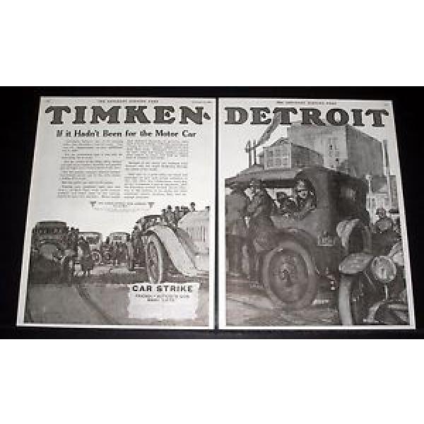 1919 OLD MAGAZINE PRINT AD, TIMKEN-DETROIT BEARINGS, BECAUSE OF THE MOTOR CAR! #5 image